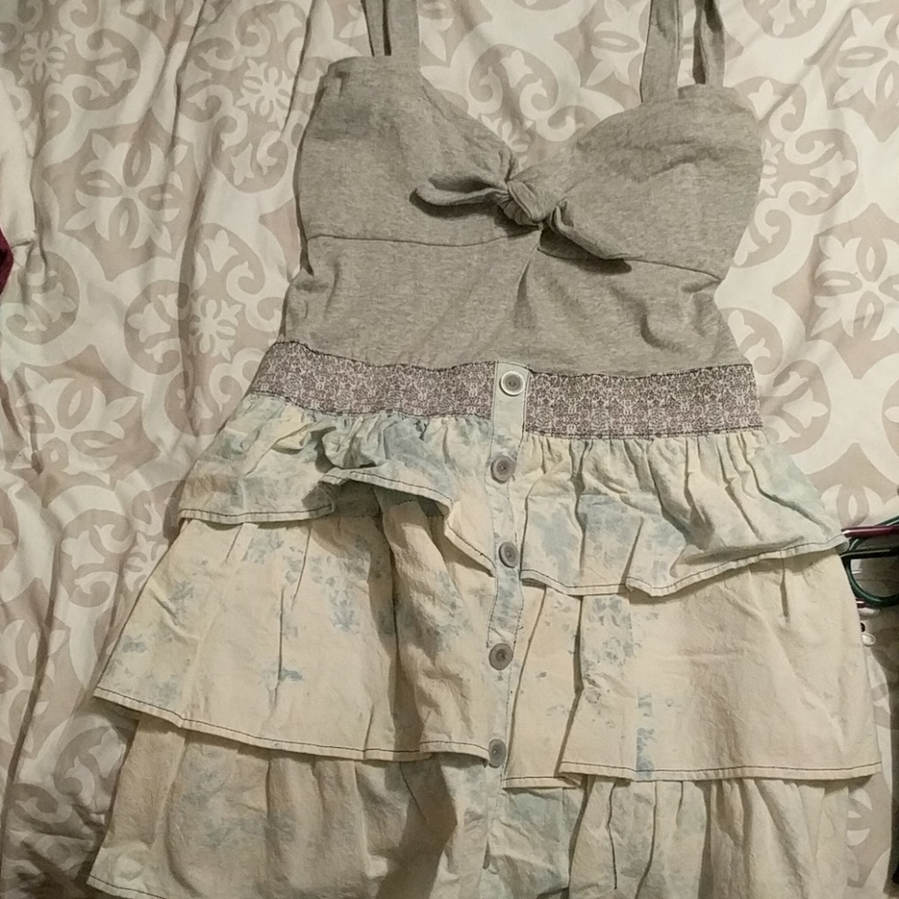 Super cute cloth/denim dress
